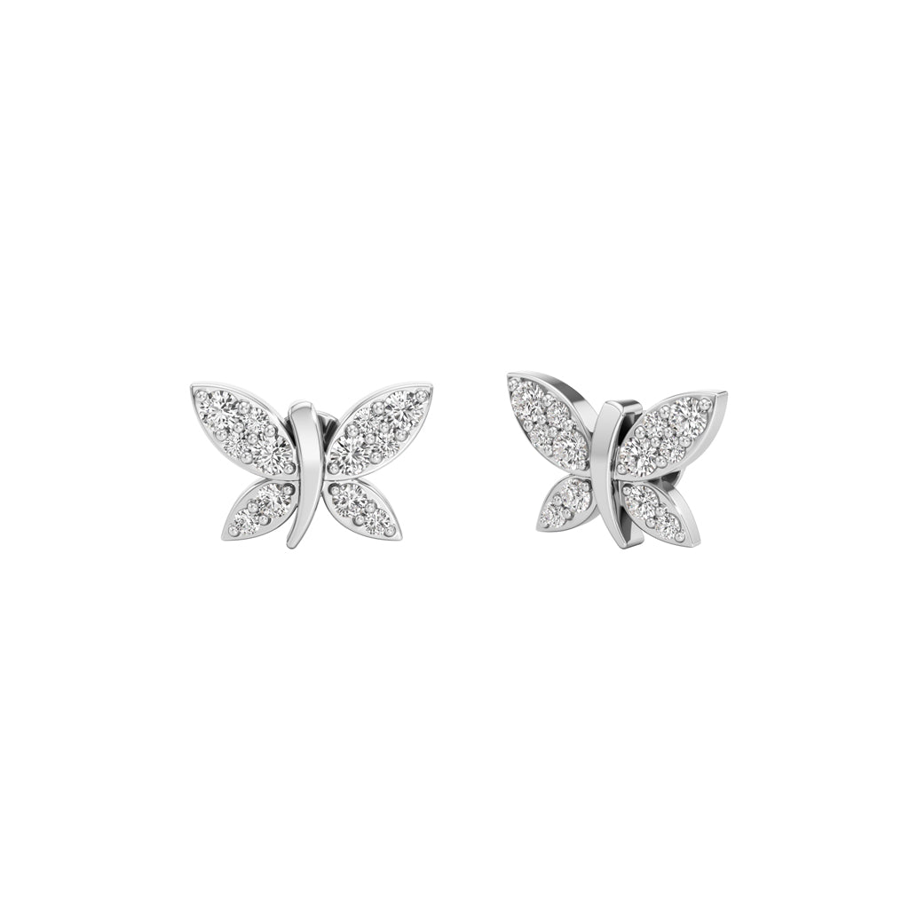 05Ct Round Shape Delicate Earrings
