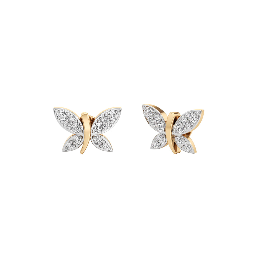 05Ct Round Shape Delicate Earrings
