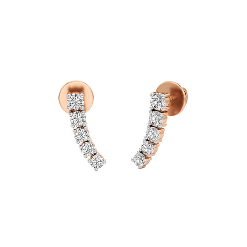 05Ct Round ShapeFancy Studs Earrings