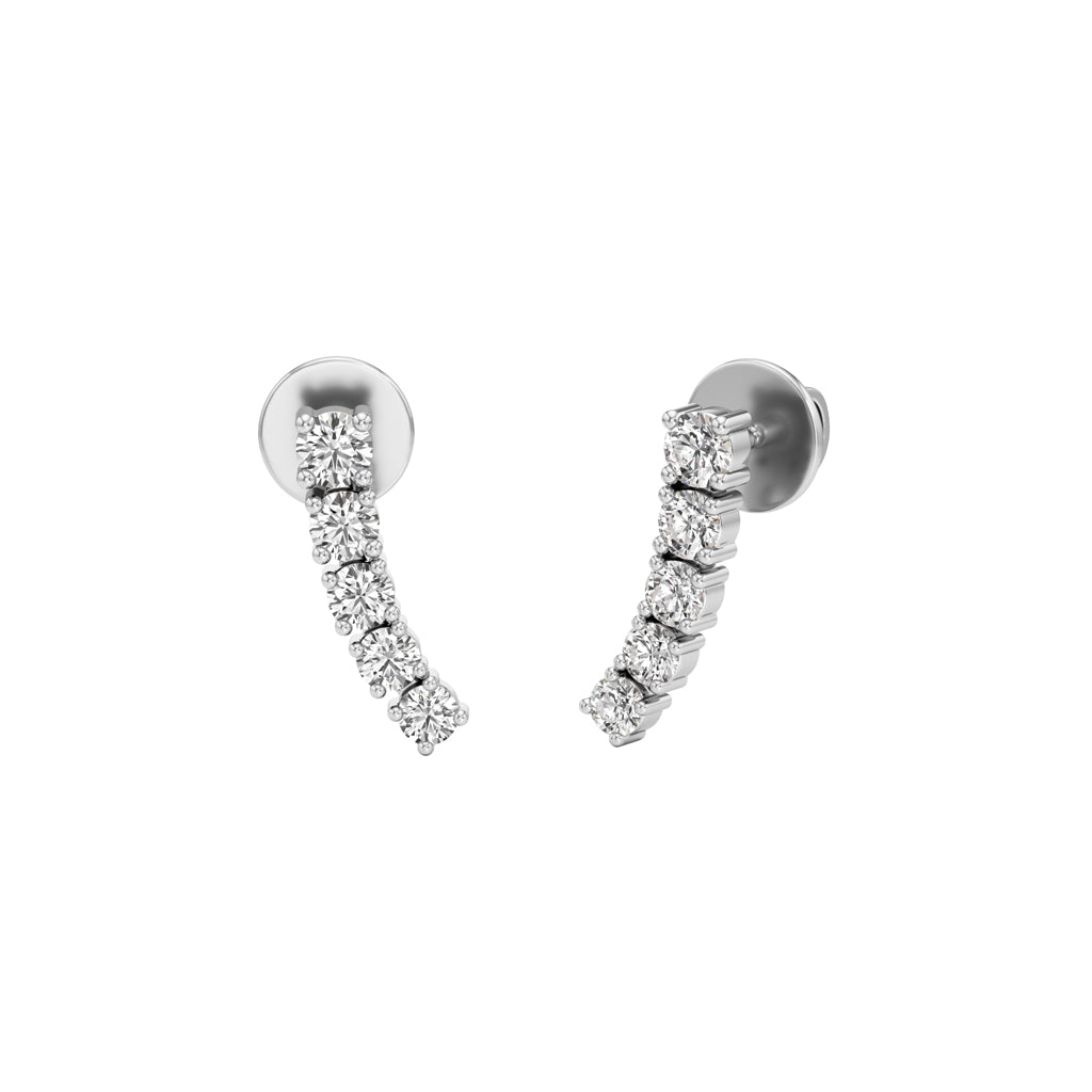 05Ct Round ShapeFancy Studs Earrings