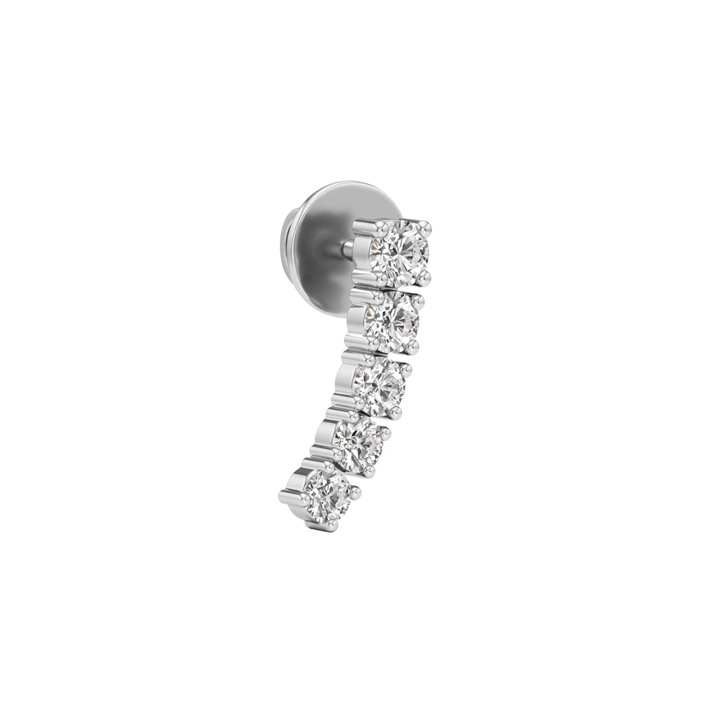 05Ct Round ShapeFancy Studs Earrings