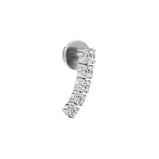 05Ct Round ShapeFancy Studs Earrings