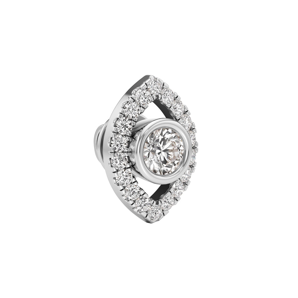 Round ShapeHalo Studs Earrings
