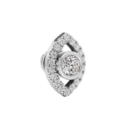 Round ShapeHalo Studs Earrings