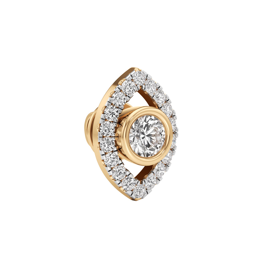 Round ShapeHalo Studs Earrings