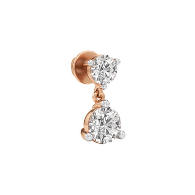 3Ct Round ShapeFancy Studs Earrings