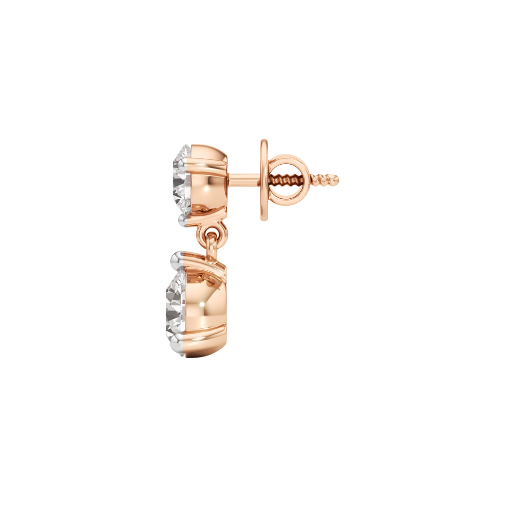 3Ct Round ShapeFancy Studs Earrings