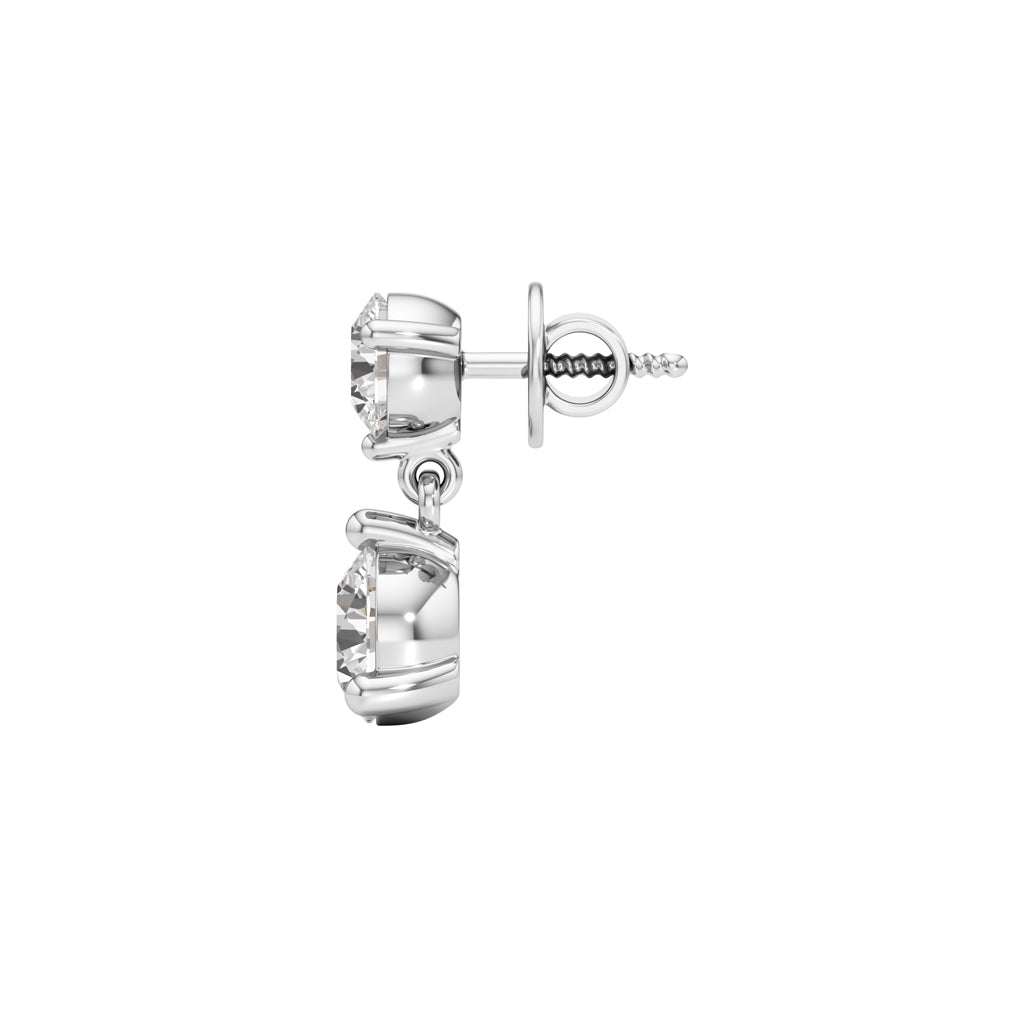 3Ct Round ShapeFancy Studs Earrings