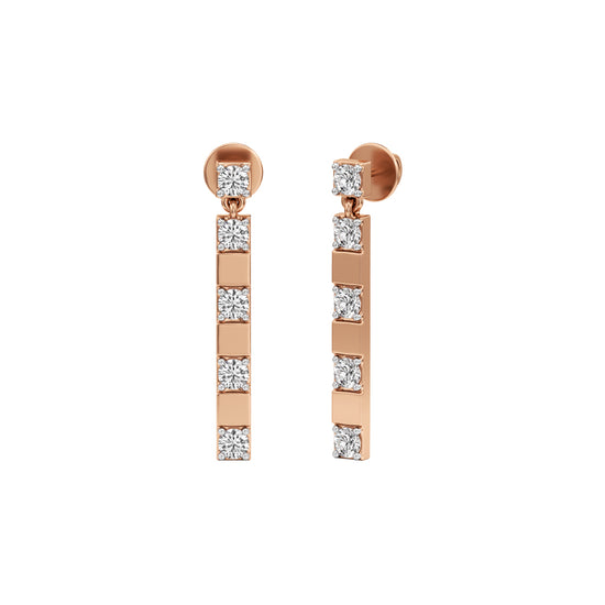1Ct Round ShapeFancy Studs Earrings