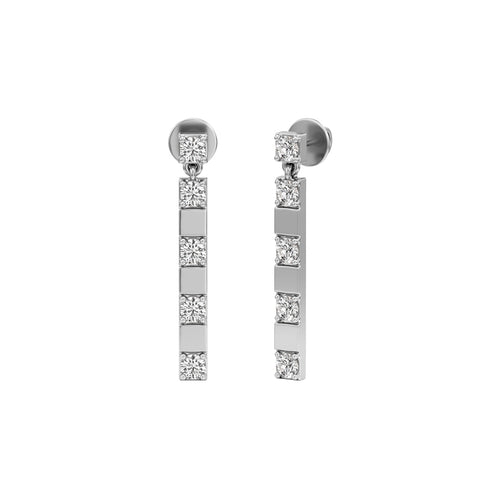 1Ct Round ShapeFancy Studs Earrings