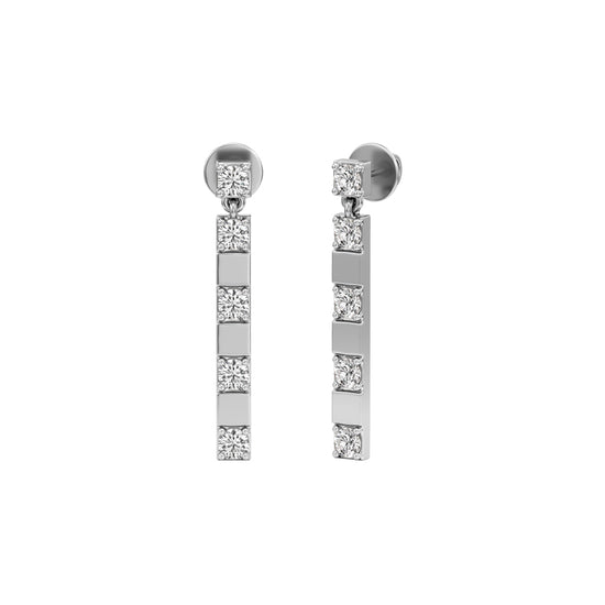 1Ct Round ShapeFancy Studs Earrings