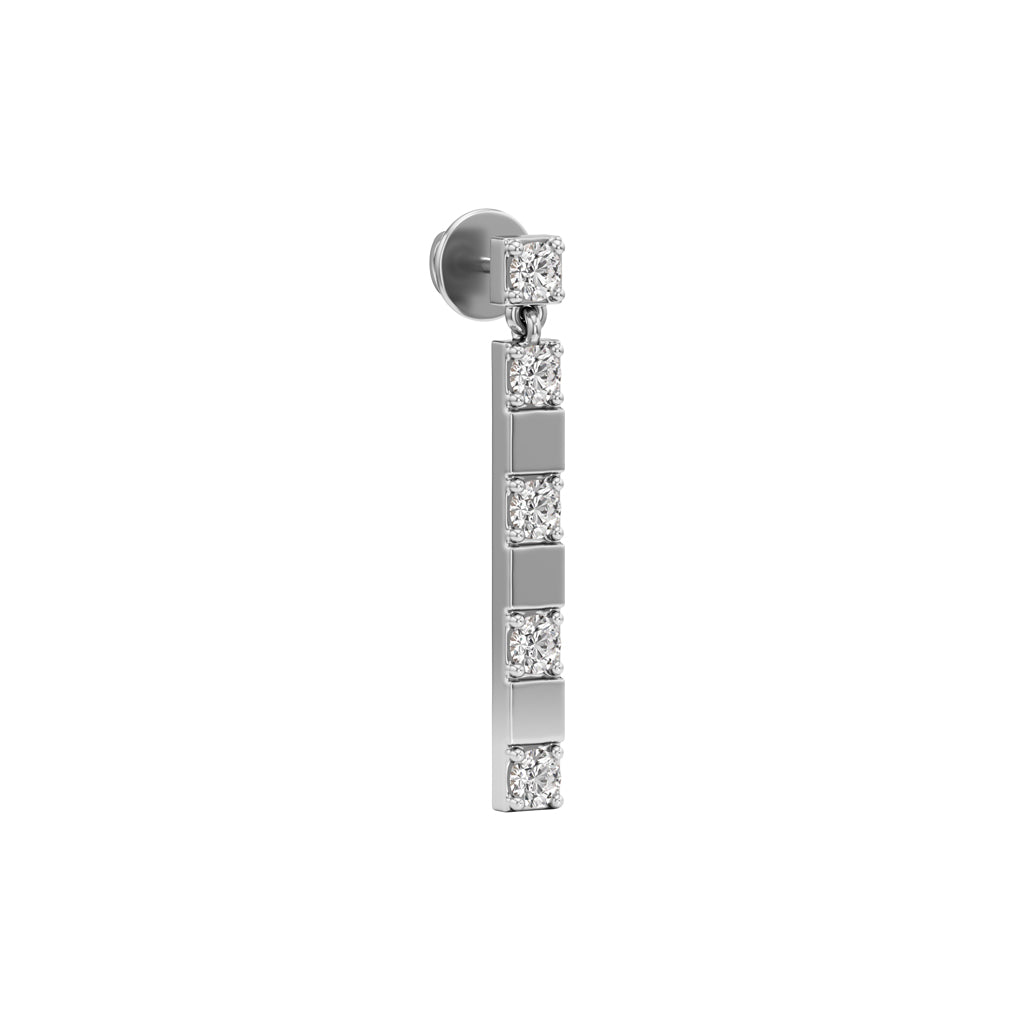 1Ct Round ShapeFancy Studs Earrings