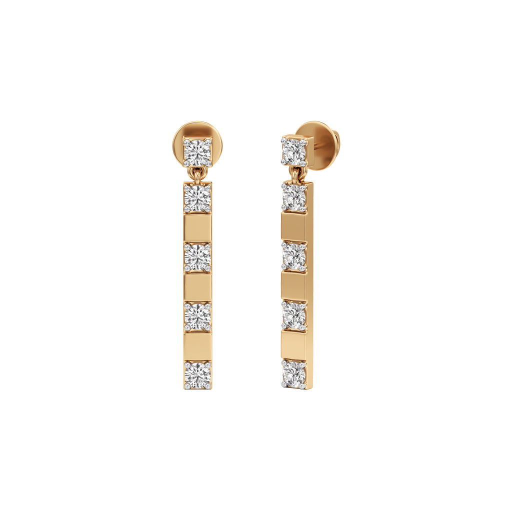 1Ct Round ShapeFancy Studs Earrings