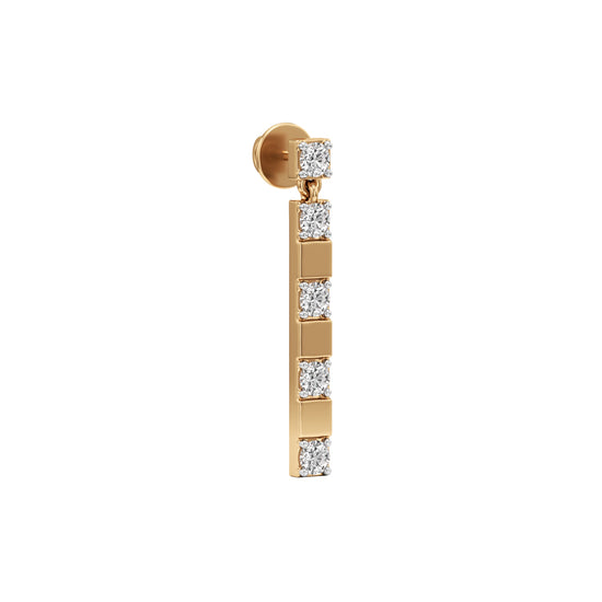 1Ct Round ShapeFancy Studs Earrings