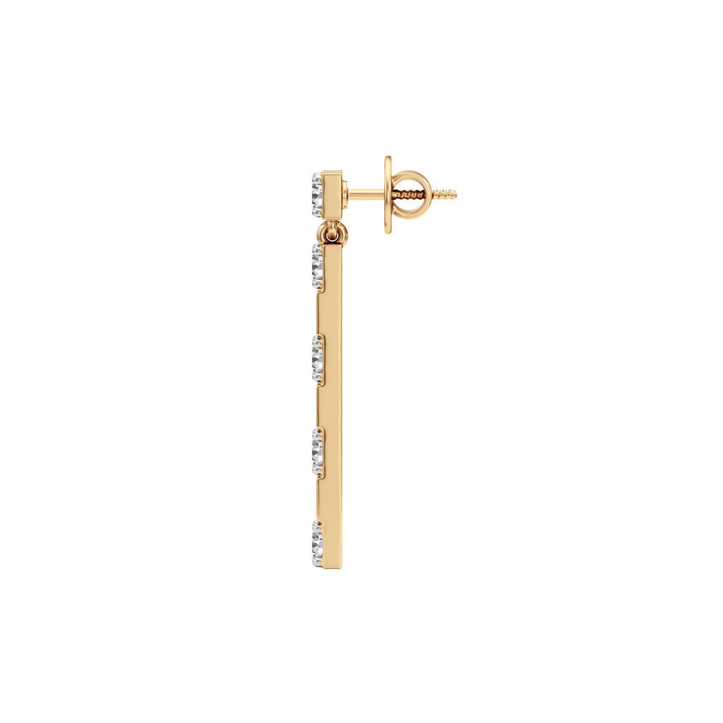 1Ct Round ShapeFancy Studs Earrings