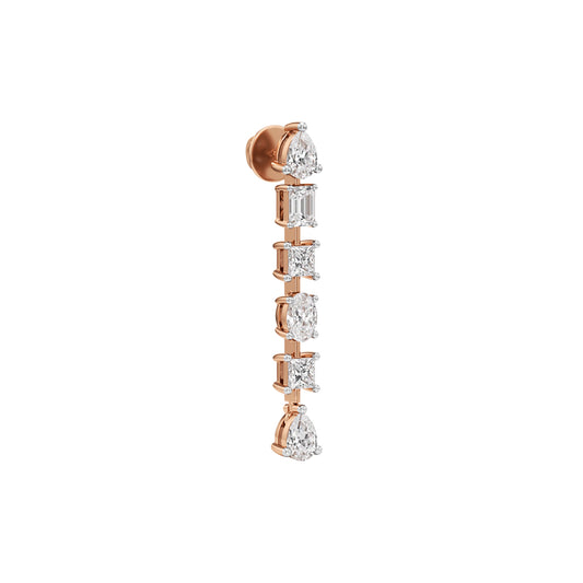 2Ct Pear ShapeDangles Earrings