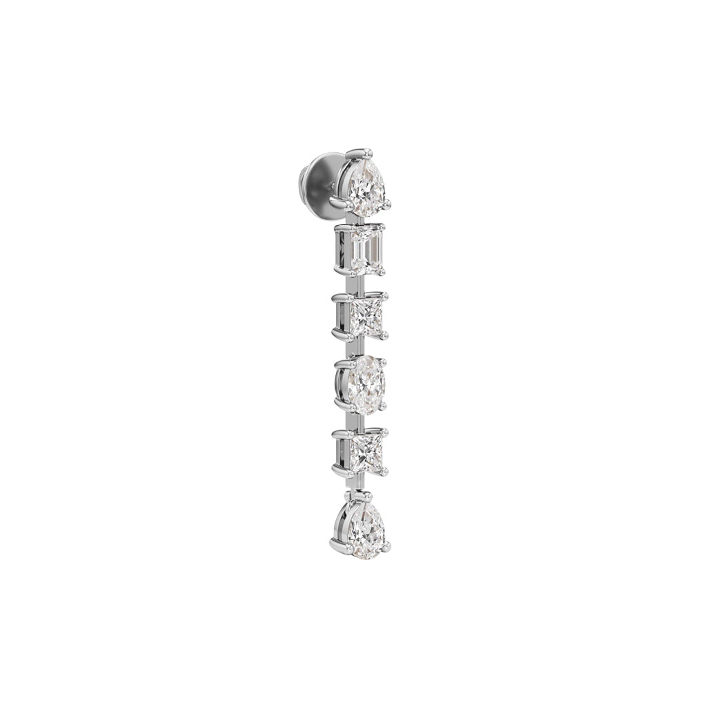 2Ct Pear ShapeDangles Earrings