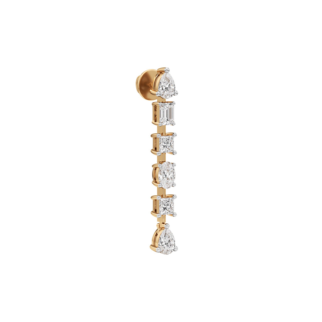 2Ct Pear ShapeDangles Earrings