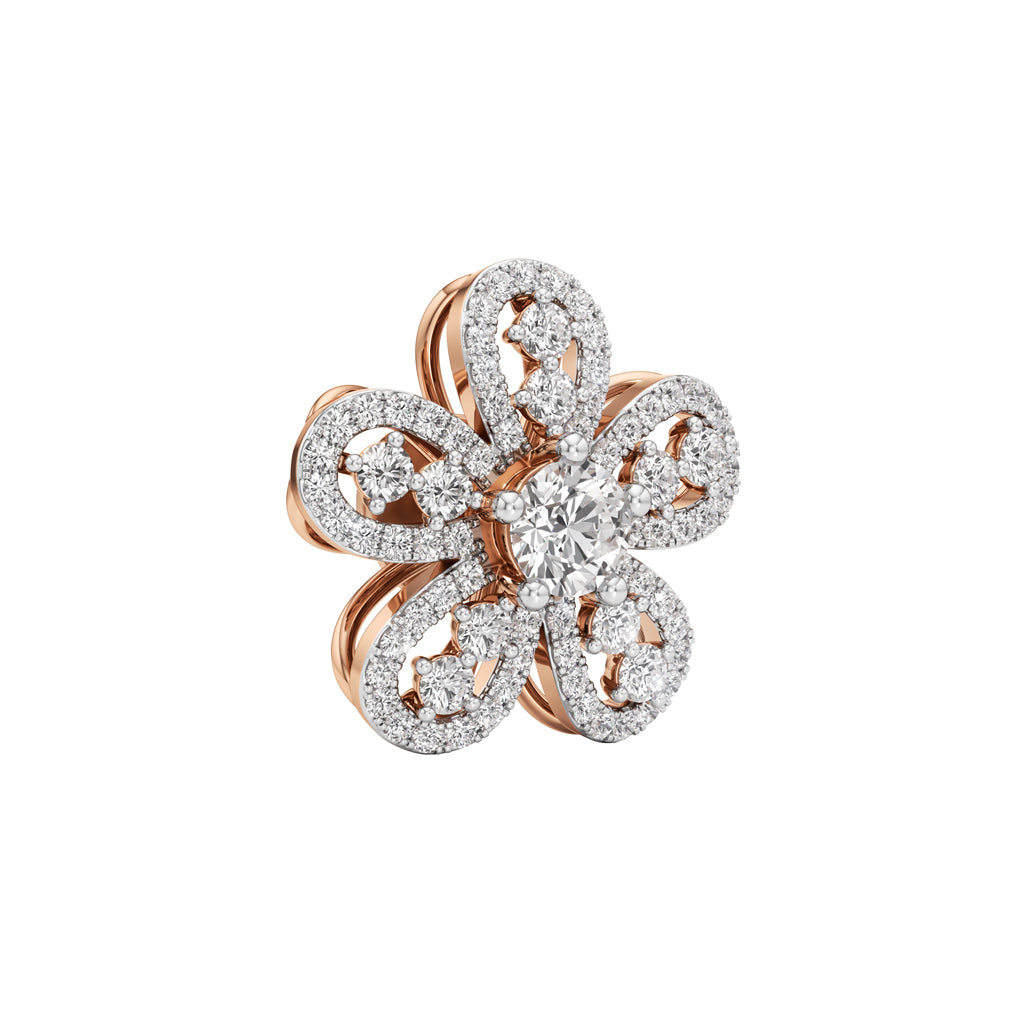 225Ct Round ShapeFancy Studs Earrings