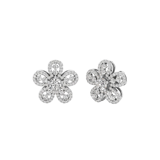 225Ct Round ShapeFancy Studs Earrings