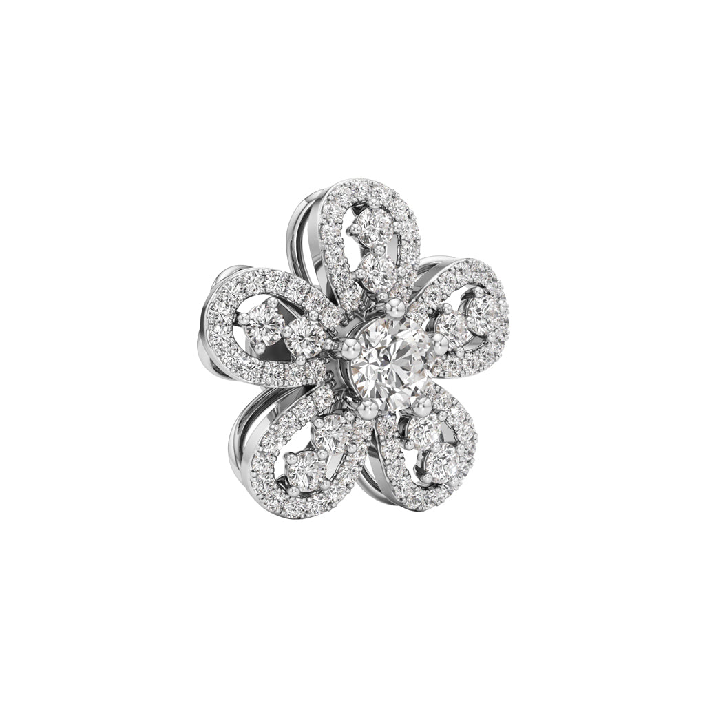 225Ct Round ShapeFancy Studs Earrings