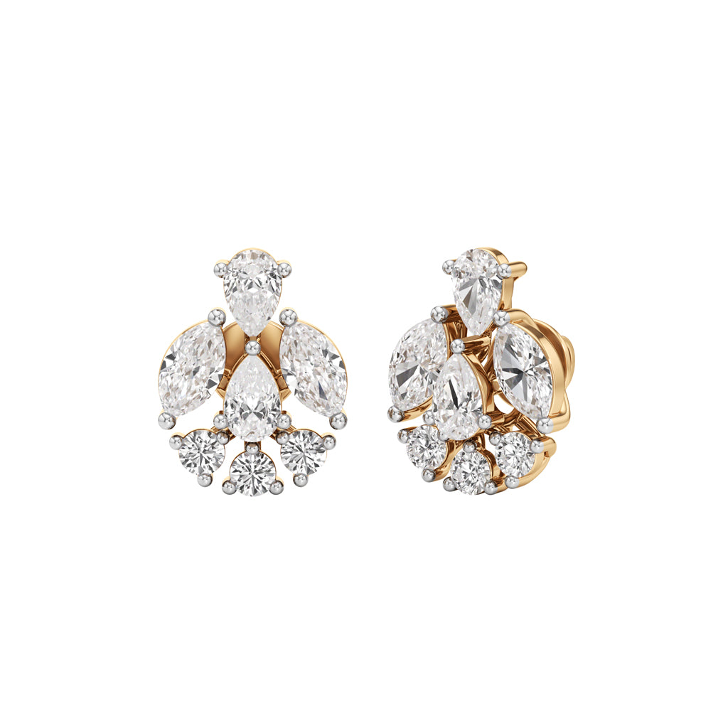 250Ct Marquise Shape Fancy Studs Earrings