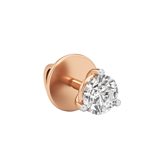 05Ct Round Shape Delicate Earrings