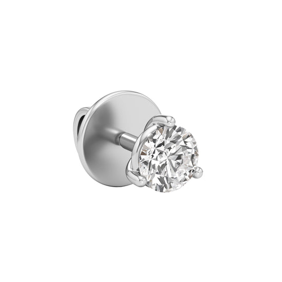 05Ct Round Shape Delicate Earrings