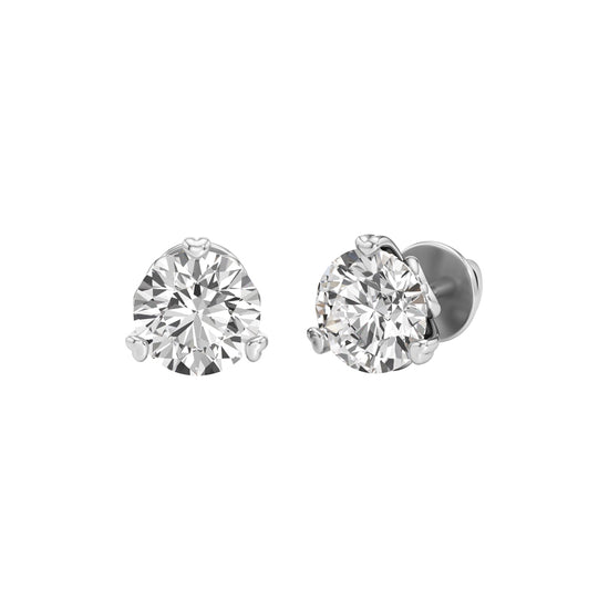 25Ct Round Shape Solitaire Studs Earrings