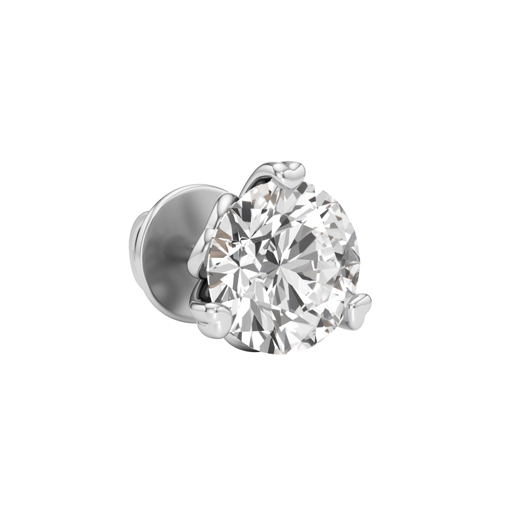 25Ct Round Shape Solitaire Studs Earrings