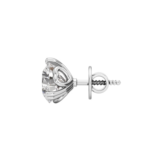 25Ct Round Shape Solitaire Studs Earrings