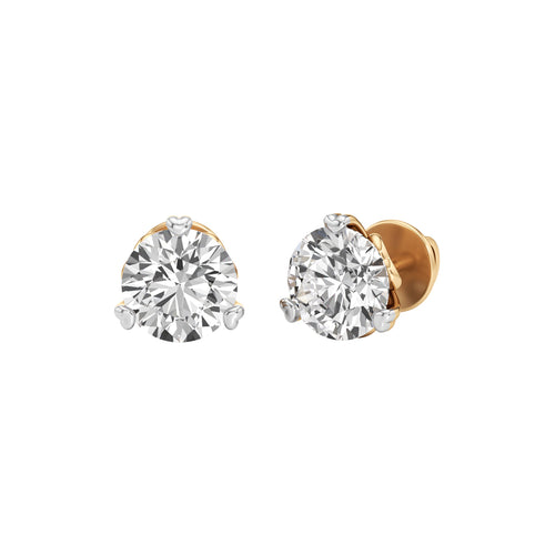 25Ct Round Shape Solitaire Studs Earrings