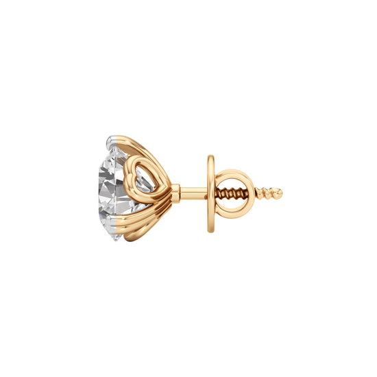 25Ct Round Shape Solitaire Studs Earrings