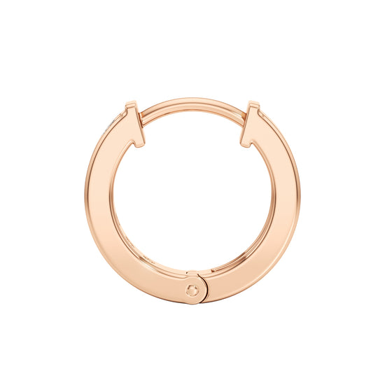 05Ct Round Shape Hoops Earrings