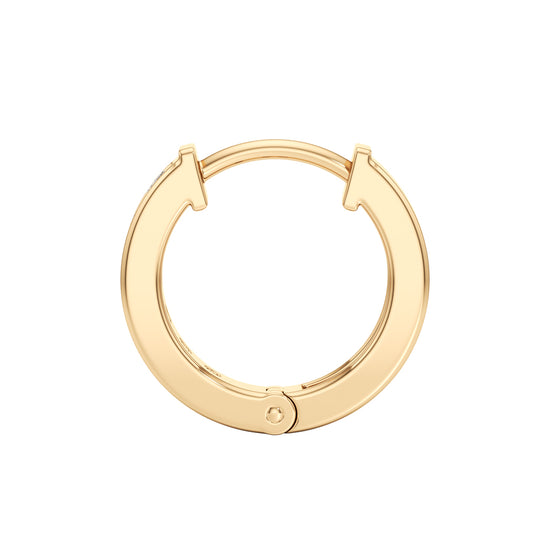 05Ct Round Shape Hoops Earrings