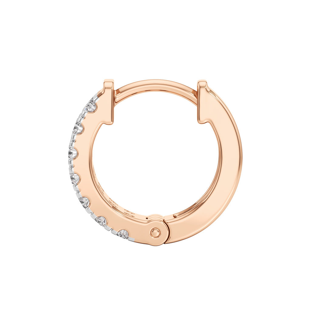 050Ct Round Shape Hoops Earrings