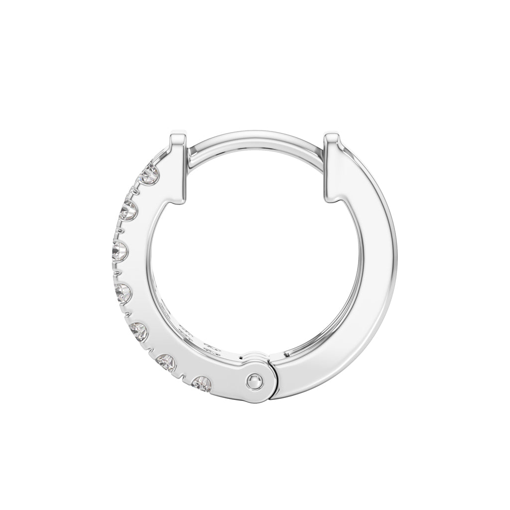 050Ct Round Shape Hoops Earrings