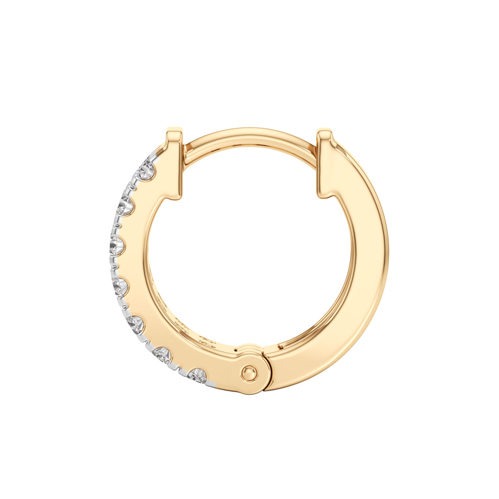 050Ct Round Shape Hoops Earrings