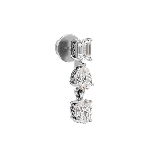 15Ct Pear Shape Dangles Earrings