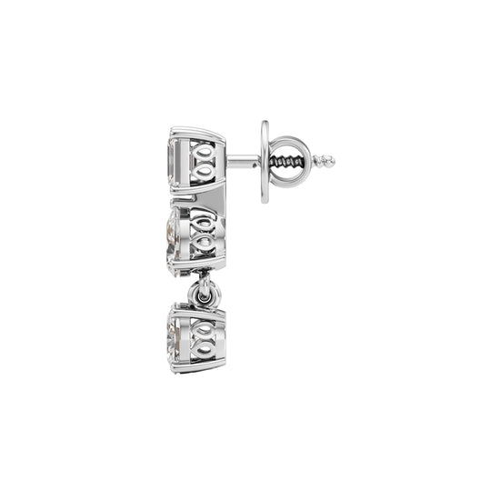 15Ct Pear Shape Dangles Earrings