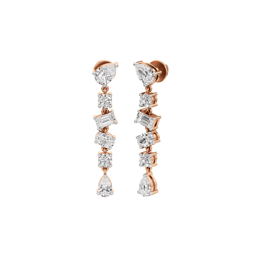 325Ct Pear Shape Dangles Earrings