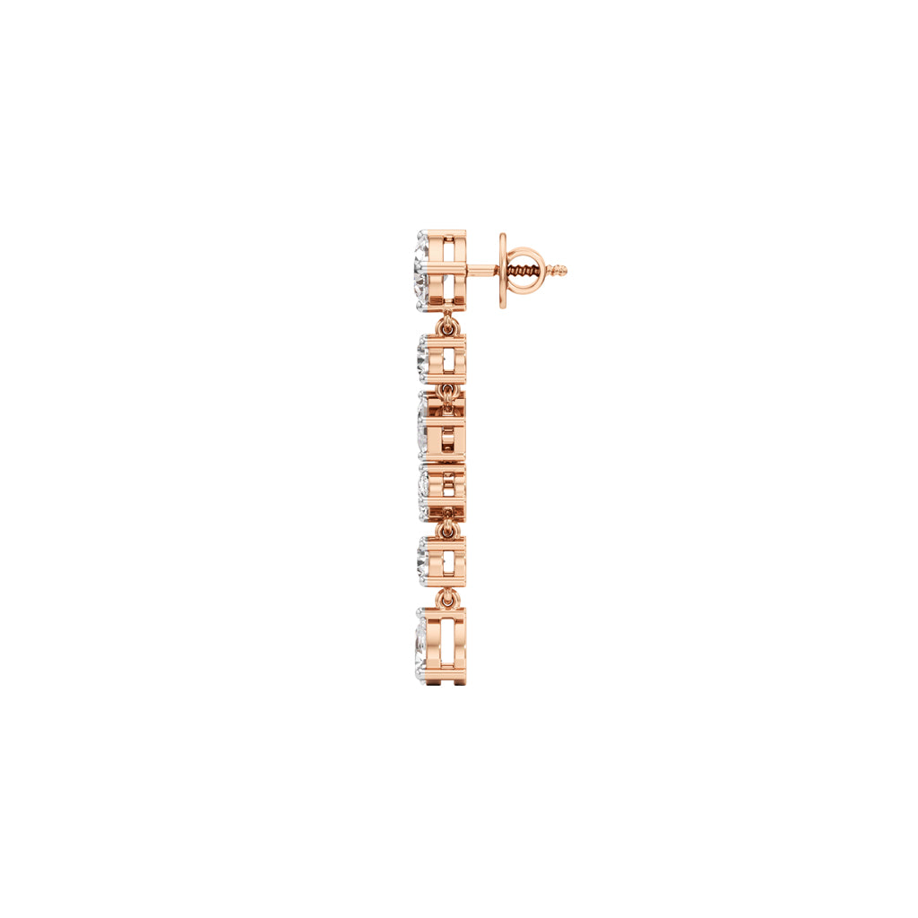 325Ct Pear Shape Dangles Earrings