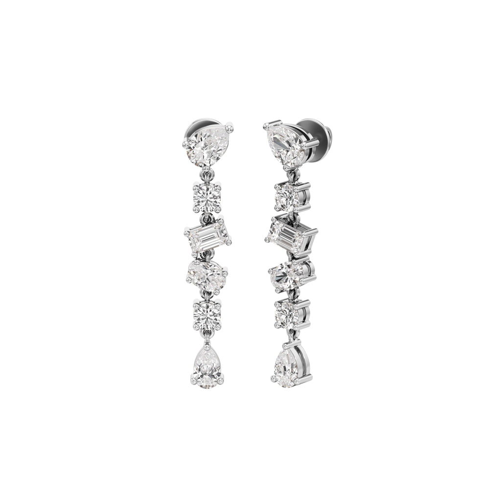 325Ct Pear Shape Dangles Earrings