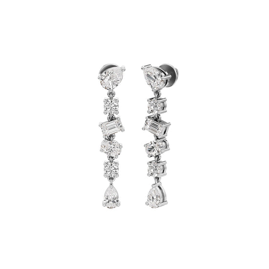 325Ct Pear Shape Dangles Earrings