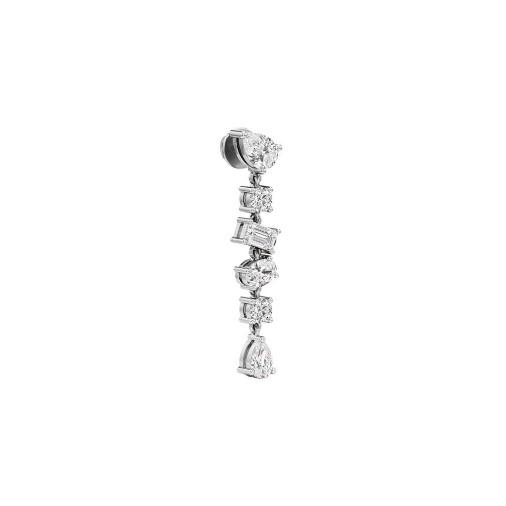 325Ct Pear Shape Dangles Earrings