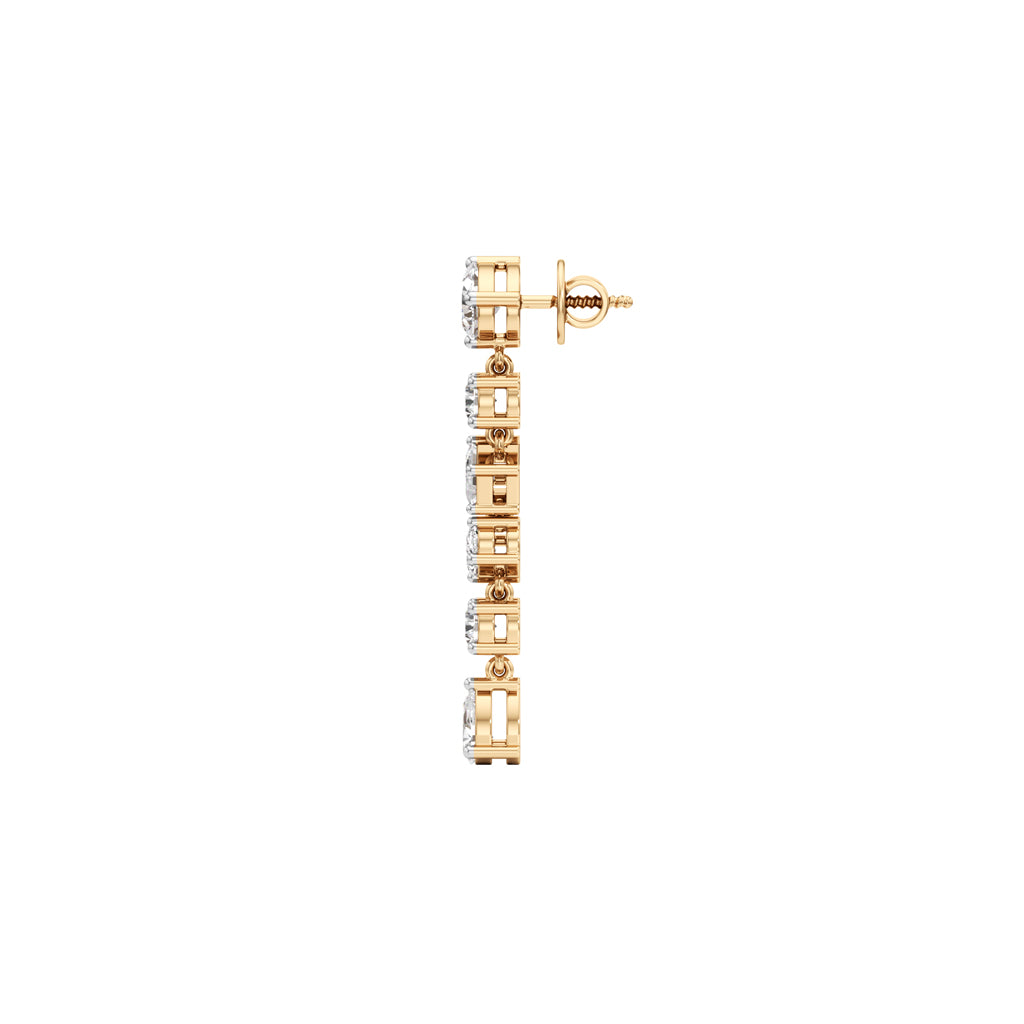 325Ct Pear Shape Dangles Earrings