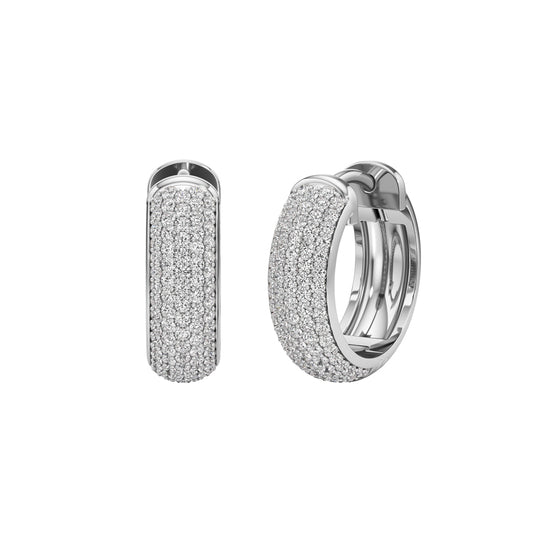 075Ct Round ShapeHoops Earrings