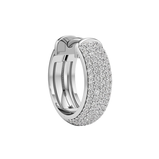 075Ct Round ShapeHoops Earrings