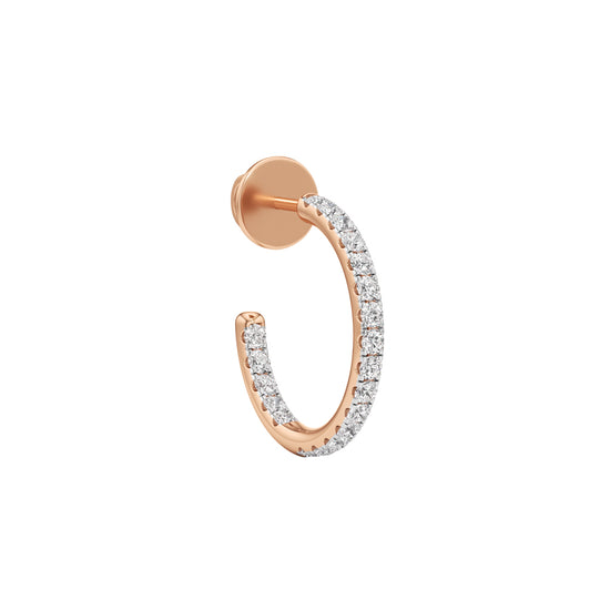 05Ct Round ShapeHoops Earrings