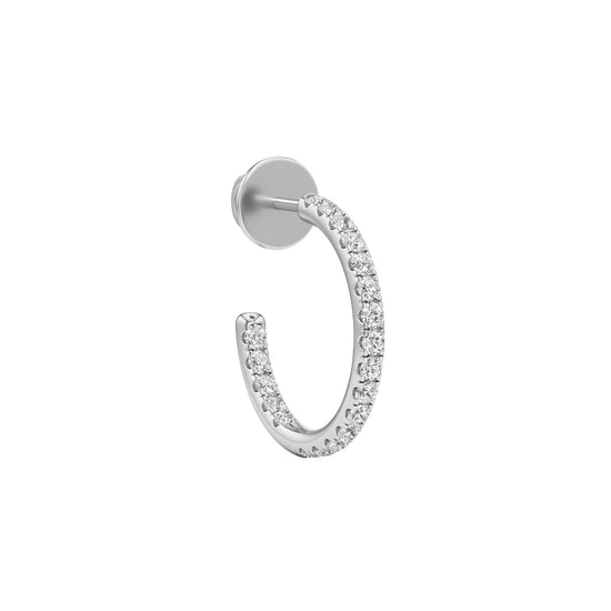 05Ct Round ShapeHoops Earrings